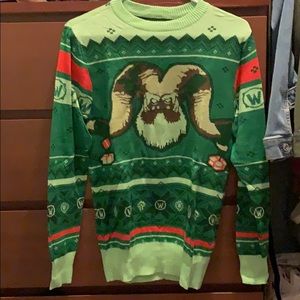 Works of Warcraft ugly yeti Christmas sweater